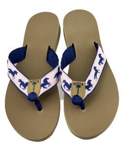 Horses on Parade 1" with Light Navy Back and Toe and Blue Stamped