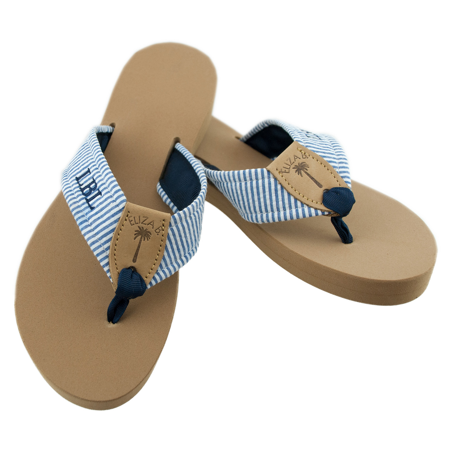 DYO Monogrammed Fabric Sandals: Eliza B & Leather Man Ltd