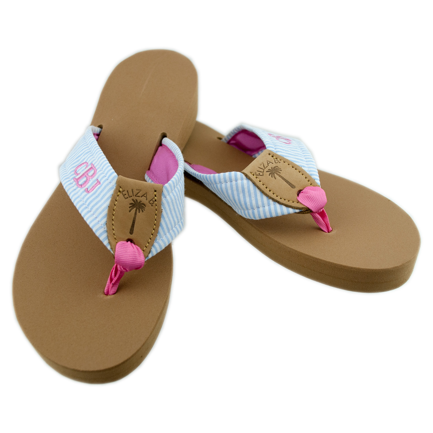 DYO Monogrammed Fabric Sandals: Eliza B & Leather Man Ltd