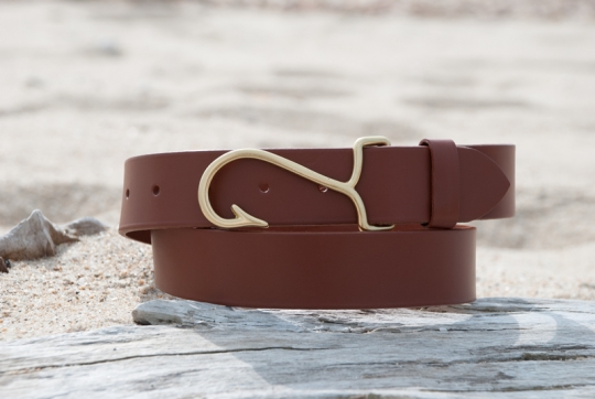 Hooked on Sailing Leather hot Fish Hook Belt