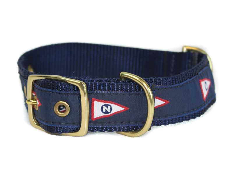 Norwalk Yacht Club Dog Collar in Navy