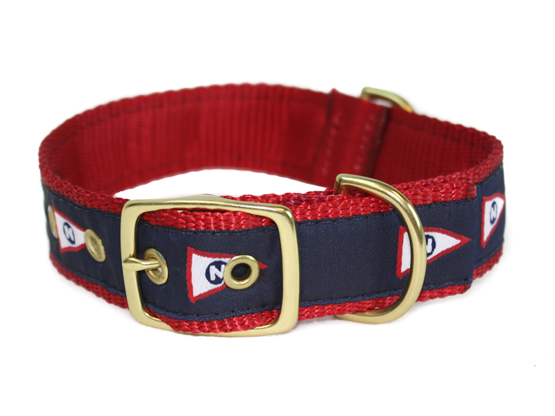 Norwalk Yacht Club Dog Collar in Red