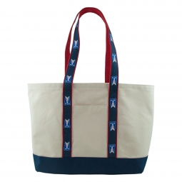 Large Canvas Tote with AHYC Burgee Ribbon