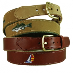 Classic Leather Embroidery Belt